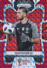 2018 Panini Prizm World Cup Cristiano Ronaldo Red Mosaic Prizm #154 card