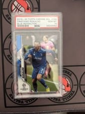 2019 Topps Chrome UEFA Champions League Cristiano Ronaldo #100 card