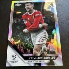 2021 Topps Chrome UEFA Champions League Cristiano Ronaldo #10 card
