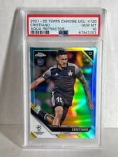 2021 Topps Chrome UEFA Champions League Cristiano Ronaldo #10 card