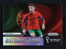 2022 Panini Prizm World Cup National Pride Cristiano Ronaldo #20 card