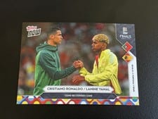 2025 Topps Now Cristiano Ronaldo / Lamine Yamal #8 card
