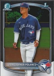2025 Bowman Chrome Prospects Cristopher Polanco #BCP-162 card