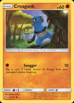 Forbidden Light Croagunk #63 card