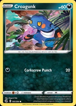 Fusion Strike Croagunk #165 card