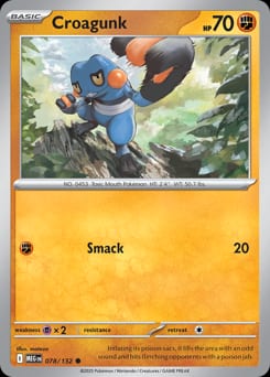 Mega Evolution Croagunk #78 card