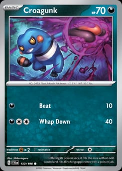 2023 Scarlet & Violet Croagunk #130 card