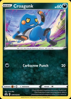 SWSH Black Star Promos Croagunk #SWSH245 card