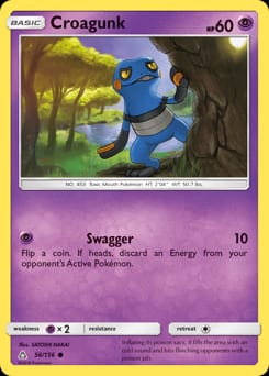2018 Ultra Prism Croagunk #56 card