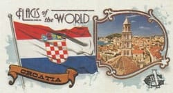 2024 Topps Allen & Ginter Flags of the World Mini Croatia #FOTW-33 card
