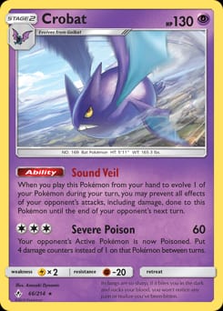 Unbroken Bonds Crobat #66 card