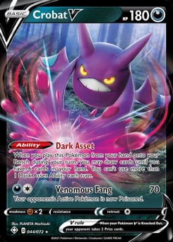 Shining Fates Crobat V #44 card