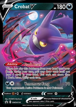 SWSH Black Star Promos Crobat V #SWSH110 card