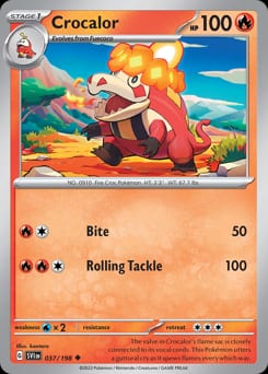 Scarlet & Violet Crocalor #37 card