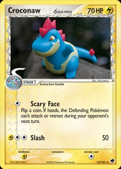 2006 Dragon Frontiers Croconaw δ #27 card
