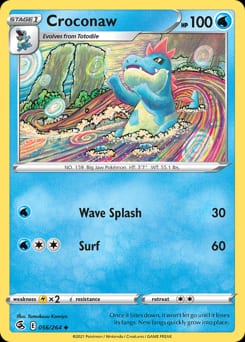 Fusion Strike Croconaw #56 card