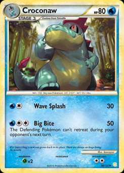 HeartGold & SoulSilver Croconaw #38 card
