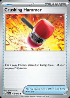 Scarlet & Violet Crushing Hammer #168 card