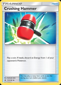 Sun & Moon Crushing Hammer #115 card