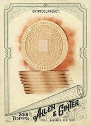 2018 Topps Allen & Ginter Base Set Cryptocurrency #83 card