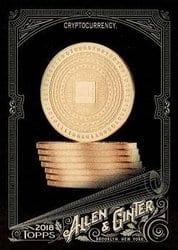 2018 Topps Allen & Ginter X Base Set Cryptocurrency #83 card