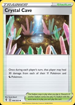 Evolving Skies Crystal Cave #144 card