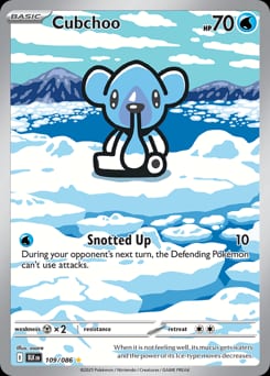 Black Bolt Cubchoo #109 card