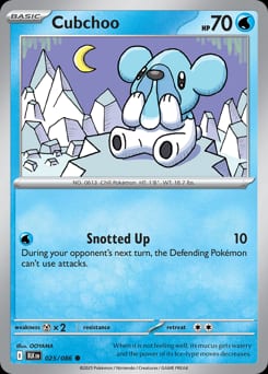 Black Bolt Cubchoo #25 card