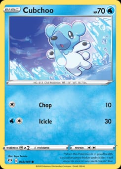 Darkness Ablaze Cubchoo #48 card