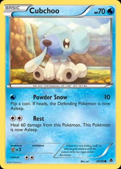 2011 Emerging Powers Cubchoo #28 card
