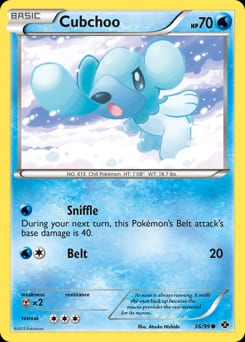 Next Destinies Cubchoo #36 card