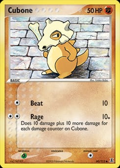 2005 Delta Species Cubone #60 card