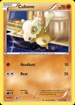 2012 Dragons Exalted Cubone #60 card