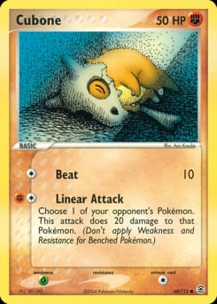 2004 FireRed & LeafGreen Cubone #60 card