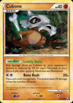 2010 HS—Triumphant Cubone #60 card