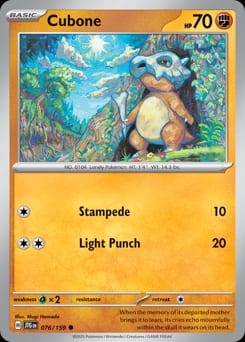 2025 Journey Together Cubone #76 card