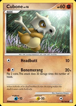 2008 Legends Awakened Cubone #90 card