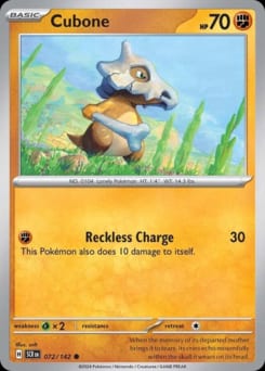2024 Stellar Crown Cubone #72 card