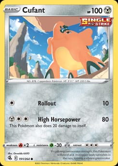 Fusion Strike Cufant #191 card