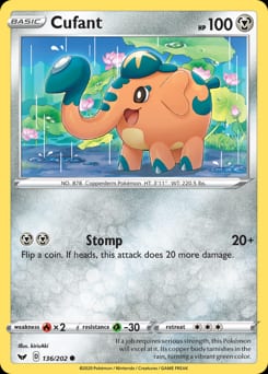 Sword & Shield Cufant #136 card