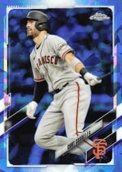 2021 Topps Chrome Update Sapphire Edition Base Set Curt Casali #US202 card