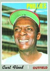 1970 Topps Base Set Curt Flood #360 card