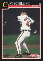 1991 Score Base Set Curt Schilling #788 card