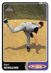 2003 Topps Total Base Set Curt Schilling #50 card