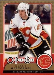 2008-09 O-Pee-Chee Base Set Curtis Glencross #611 card