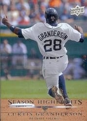 2008 Upper Deck Base Set Curtis Granderson #385 card