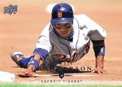 2008 Upper Deck Base Set Curtis Granderson #499 card