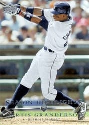 2008 Upper Deck Base Set Curtis Granderson #785 card
