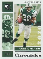 2020 Panini Chronicles Base Set Curtis Martin #74 card