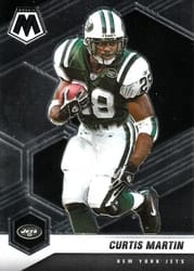 2021 Panini Mosaic Base Set Curtis Martin #156 card